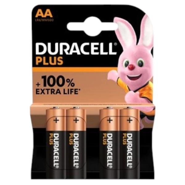 Baterie Alkaiczne LR6 AA 4szt - Duracell Plus