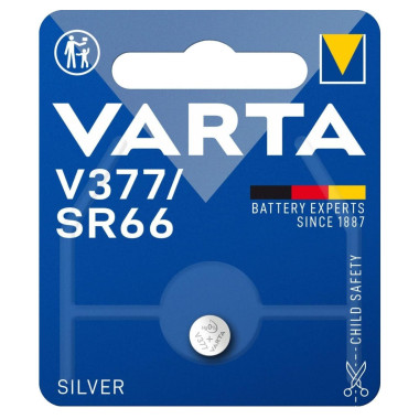 Srebrna bateria V377/SR66 – VARTA