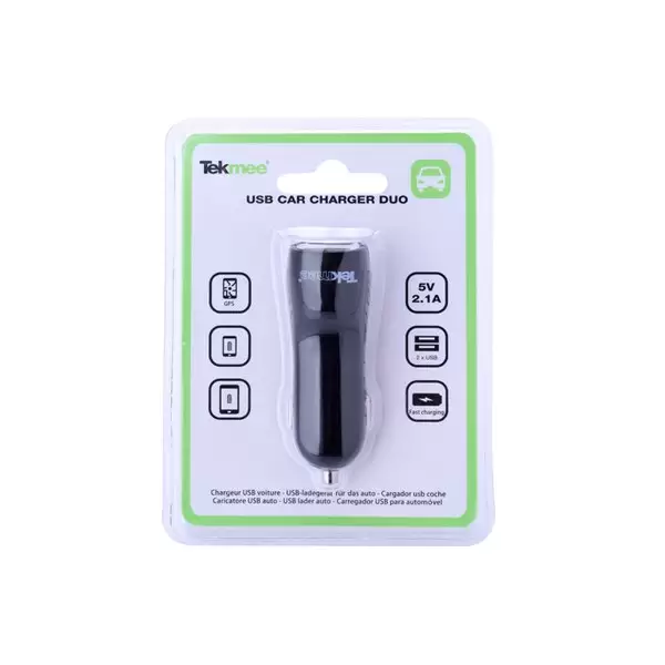 Ładowarka samochodowa z dwoma portami USB - Tekmee