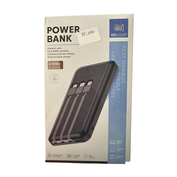 Uniwersalny powerbank 3w1 10000mAh