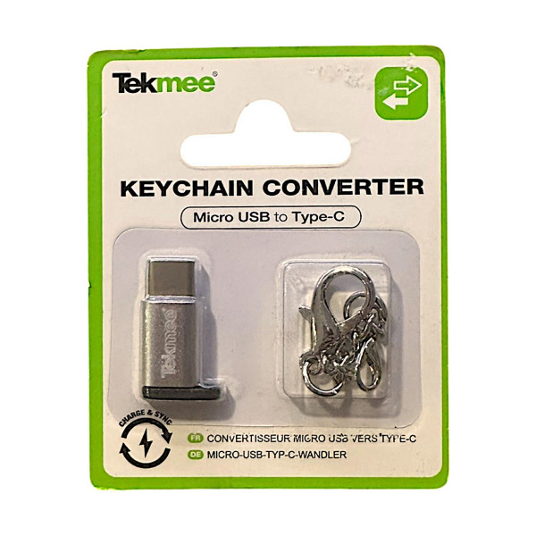 Konwerter w breloku Micro USB na Typ-C - Tekmee