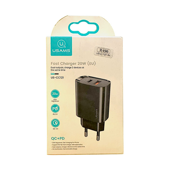 Ładowarka z portami USB I Typ-C - Usams