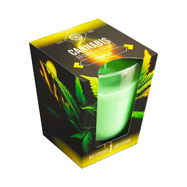 Konopna świeca zapachowa Citronella – Multitrance Amsterdam